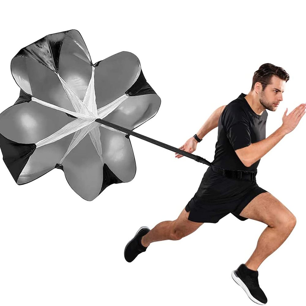 Resistance Parachute Running Speed Training Parachute, with Adjustable Strap Speed Sprint Training Chute, for Kids/Youth/Adults Running Chute