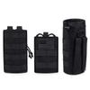 ANJINU Molle Water Bottle Holder, Water Molle Attachments, Molle Water Bottle Pouch, Tactical Backpack Attachment Pouches (BLACK02) view 1