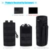 ANJINU Molle Water Bottle Holder, Water Molle Attachments, Molle Water Bottle Pouch, Tactical Backpack Attachment Pouches (BLACK02) view 3
