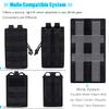 ANJINU Molle Water Bottle Holder, Water Molle Attachments, Molle Water Bottle Pouch, Tactical Backpack Attachment Pouches (BLACK02) view 4