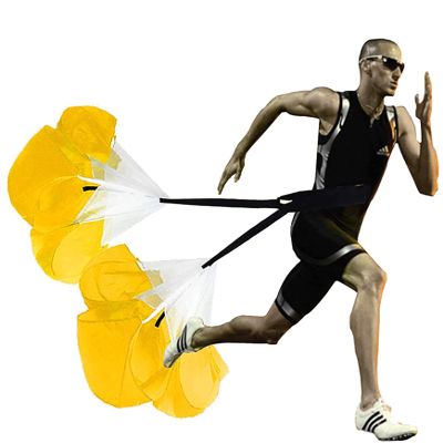 Resistance Parachute Running Speed Training, Speed Chute with Carry Bag, Resistance Running Parachute for Football Training Kids Youth and Adults(Color:Yellow)
