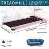 Ryride - Treadmill, Foldable Treadmill, Home and Office Under Table Treadmill, Low Noise and Sports Applications for Small Spaces (Pink) view 2