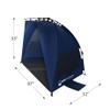 Pop Up Beach Tent  Water and Wind Resistant Sun Shelter for Shade with UV Protection, Instant Set Up, and Carry Bag by Wakeman (Navy) view 2