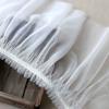 GMMDXD Sand Cloth lace New White Black Double-Layer mesh Shrink Edge Handmade DIY Clothes Skirt lace Accessories 40cm Wide (Color : White 1m) view 1