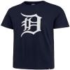 47 MLB Men's Team Color Imprint Primary Logo Word Mark Short Sleeve Baseball T-Shirt - Detroit Tigers Navy Large view 1