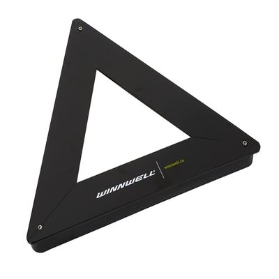 Winnwell Triangle Hockey Passing Aid - Passing & Stick Handling Trainer for On or Off Ice, Help Improve Puck Control & Shooting with Rubber Rebounder Passing Aide | Equipment Made for Kids & Adult