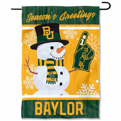 Baylor Bears Holiday Winter Snow Garden Banner Flag