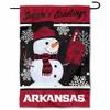 Arkansas Razorbacks Holiday Winter Snow Garden Banner Flag view 1