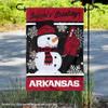 Arkansas Razorbacks Holiday Winter Snow Garden Banner Flag view 2