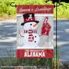 Alabama Crimson Tide Holiday Winter Snow Garden Banner Flag view 2