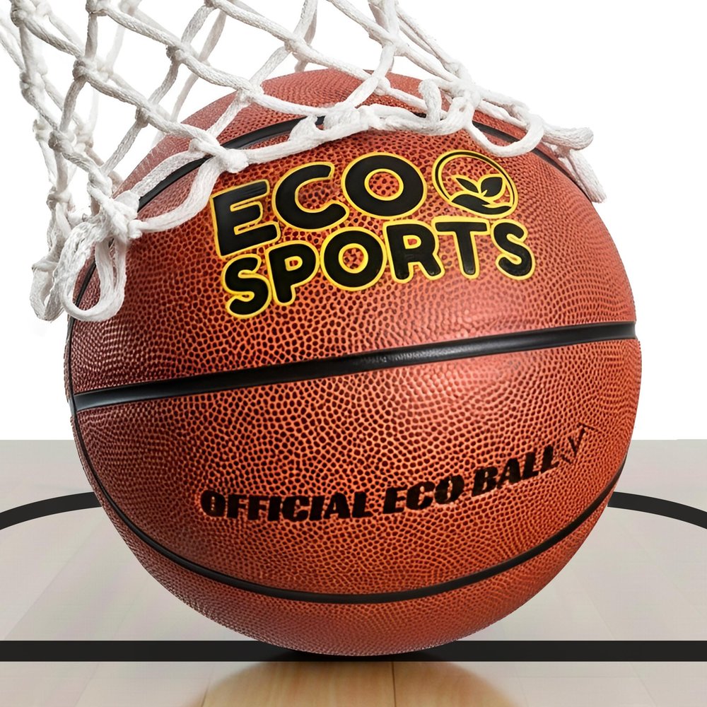 Eco Sports Kids Basketball Size 5 - TPU Leather Strong Grip and High Performance, Training Ball for Youth and Children Outdoor and Indoor Basketball Games