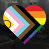 Applicable Pun Heart Intersex Inclusive Progress Pride Flag LGBTQIA POC Transgender Flag - Vinyl Decal Sticker 2 inch (2 Pack) view 2
