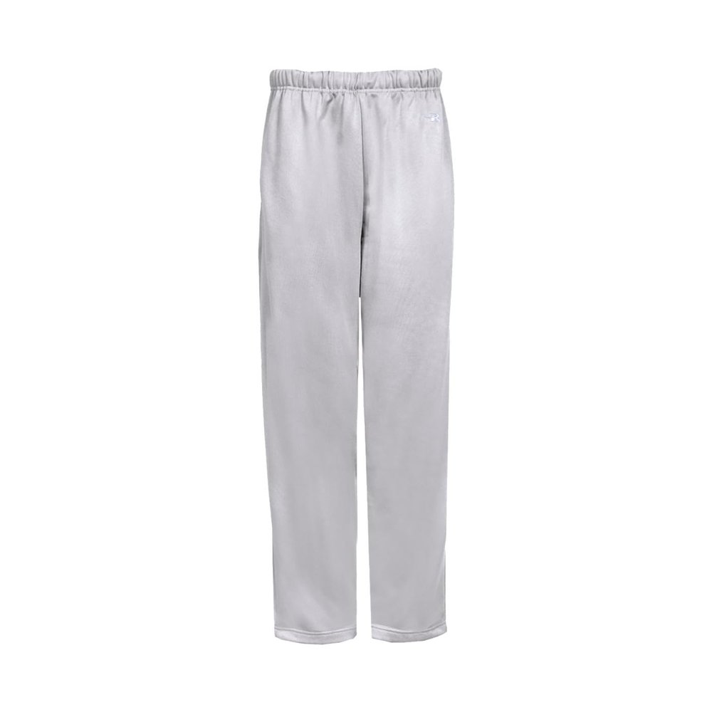 Badger Sport Open Bottom Fleece Youth Pant, Oxford, X-Small