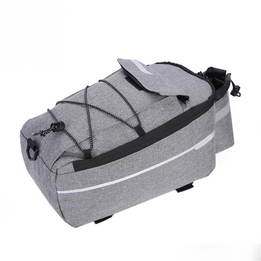 Bicycle Accessories Outdoor Bike Bags Bicycle Cycling Rear Seat Tail Storage Bag Rack Trunk Pouch Package Bike Bike Parts (Color : Light Grey)
