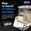 Marine Spreader Light Scene Beam for Deck, Cockpit, Bow - IP69K Rating Wide Marine Led  40W 120 Degree Throw and 3,120 Raw Lumens (4-Inch, Black). view 4