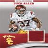 Autograph Warehouse 653816 Buck Allen Player Worn Jersey Patch Football Card - USC Trojans - 2015 Panini Team Collection Silver No.BAUSC LE 16-99 view 1