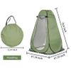 Timilge Portable pop-up Privacy Tent Suitable for Outdoor Shower, Dressing Room, Sunshade and Camping Toilet (Green) view 3