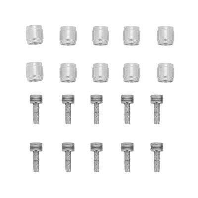 Bicycle Accessories 10 Set Bicycle Hydraulic Disc Brake Connector Insert for AVID SRAM Bike Disc Brake Bike Parts (Color : Sliver)