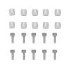 Bicycle Accessories 10 Set Bicycle Hydraulic Disc Brake Connector Insert for AVID SRAM Bike Disc Brake Bike Parts (Color : Sliver) view 1