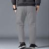 Yeokou Mens Winter Warm Sherpa Lined Active Thermal Jogger Fleece Sweatpants Pant (LightGrey-Straight Leg, X-Large) view 4