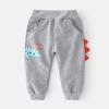 EISHOW Toddler Boys Girls Cotton Sweatpant Jogger Pants Cartoon Dinosaur Active Sports Leggings for Kids 2-7 Years Old view 3