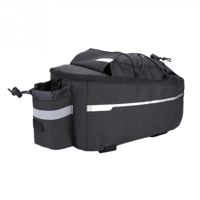 Bicycle Accessories Outdoor Bike Bags Bicycle Cycling Rear Seat Tail Storage Bag Rack Trunk Pouch Package Bike Bike Parts (Color : Black)