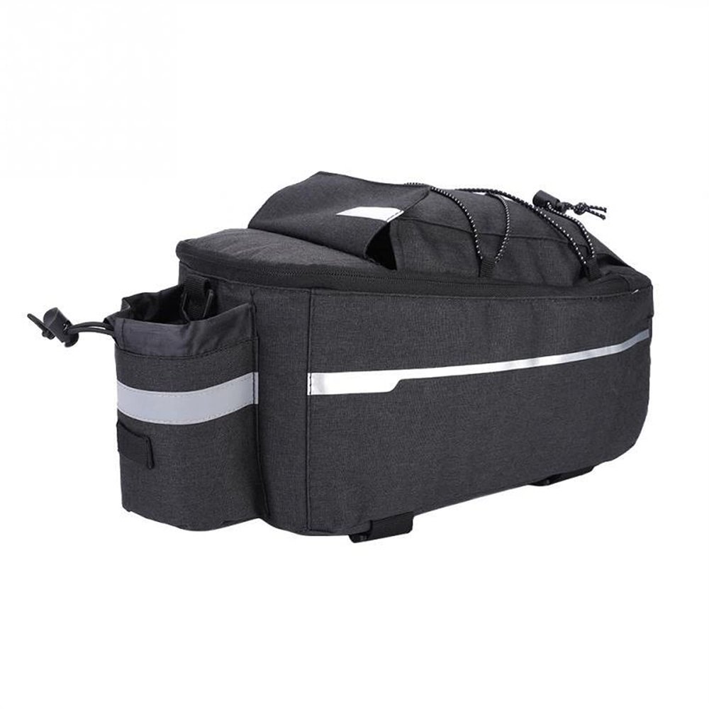 Bicycle Accessories Outdoor Bike Bags Bicycle Cycling Rear Seat Tail Storage Bag Rack Trunk Pouch Package Bike Bike Parts (Color : Black)