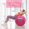 CZGBRO Air Roller Gymnastics Barrel Inflatable Tumbling Roller Air Mat Octagon Mat with Electric Pump for Backhandspring Training Cheerleading Home Use(Pink, 3.3ftx31.5inch) view 2