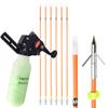 ZSHJGJR Archery Bowfishing Reel Spincast Reel Bowfishing Tool with 40m Fishing Rope Fishing Arrows Kit for Compound Recurve Bow Fishing Hunting Accessory view 1