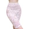 LiiYii Womens Transparent Lace Skirts Bodycon Pencil Skirts Flower Pattern Lace Skirts Nightwear White One Size view 1