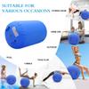 CZGBRO Air Roller Gymnastics Barrel Inflatable Tumbling Roller Air Mat Octagon Mat with Electric Pump for Backhandspring Training Cheerleading Home Use(Blue, 3.3ftx23.6inch) view 3