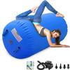 CZGBRO Air Roller Gymnastics Barrel Inflatable Tumbling Roller Air Mat Octagon Mat with Electric Pump for Backhandspring Training Cheerleading Home Use(Blue, 3.3ftx31.5inch) view 1