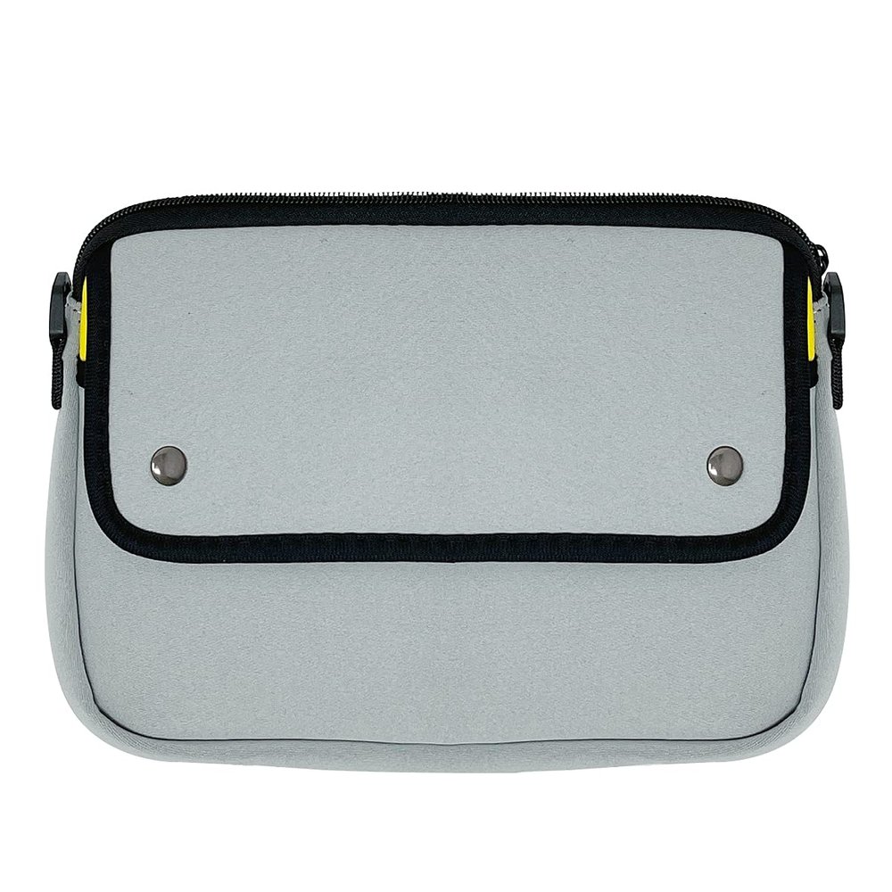 allydrew Waterproof Bike Bag, Handlebar Cycling Storage Pouch for Tools and Accessories, Gray/Yellow