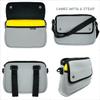allydrew Waterproof Bike Bag, Handlebar Cycling Storage Pouch for Tools and Accessories, Gray/Yellow view 2