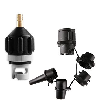 HEYTUR Inflatable Boat SUP Pump Adaptor Standard Schrader Conventional Air Pump Air Valve Adapter Spoke Plate Attachment (Black+Multi)
