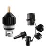 HEYTUR Inflatable Boat SUP Pump Adaptor Standard Schrader Conventional Air Pump Air Valve Adapter Spoke Plate Attachment (Black+Multi) view 1