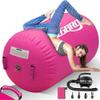 CZGBRO Air Roller Gymnastics Barrel Inflatable Tumbling Roller Air Mat Octagon Mat with Electric Pump for Backhandspring Training Cheerleading Home Use(Pink, 3.3ftx23.6inch) view 1