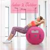 CZGBRO Air Roller Gymnastics Barrel Inflatable Tumbling Roller Air Mat Octagon Mat with Electric Pump for Backhandspring Training Cheerleading Home Use(Pink, 3.3ftx23.6inch) view 2