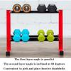 Racks Two-Tier Dumbbell Rack Men's Women's Multifunctional Dumbbell Stand Sports Dumbbell Storage Rack for Weights and Dumbbells, Strong Load-Bearing Dumbbell Racks view 3