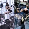 Barbell Pad Set for Squats Hip Thrusts, Barbell Weight Set Neck and Shoulder Protective Cushion Pad with 2 Gym Ankle Straps Booty Resistance Bands for Standard Bars Cable Machine view 3