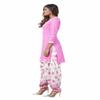Miraan Women's Cotton Printed Readymade Salwar Suit XXXX-Large Pink view 3