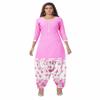 Miraan Women's Cotton Printed Readymade Salwar Suit XXXX-Large Pink view 4