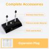 Alpinista Skateboard Wall Mount Horizontal Deck Display Luxury Skate Rack, Black, 2 Pack view 3