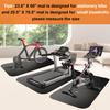 Exercise Equipment Mats For Floor,Treadmill Mat,Foldable Treadmill Mat,Walking Pad Mat For Carpet,Exercise Bike Mat,Under Elliptical Mat, Rowing Machine Mat,Mat For Tread Mill view 3