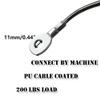J Bryant Fitness Gym Replacement Cable Fitness Pulley Cable Thick 0.2inch/5mm Heavy Duty Steel Wire Rope for Home Gym Cable Pulley Attachments Machine Accessories (Type-B, 55") view 4