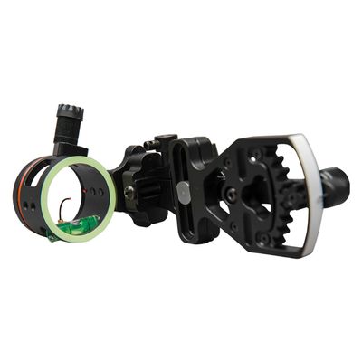 Perogen Archery Compound Bow Sight Single Pin One Pin Lightweight Durable Machined Aluminum .019" Fiber Optic