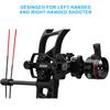 Perogen Archery Compound Bow Sight Single Pin One Pin Lightweight Durable Machined Aluminum .019" Fiber Optic  view 2