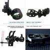 Perogen Archery Compound Bow Sight Single Pin One Pin Lightweight Durable Machined Aluminum .019" Fiber Optic  view 3