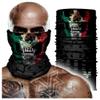 Skull Mexico Flag Magic Headband Face Sun Scarf Neck Gaiter Balaclava Bandana Outdoor Sport Headwear (STYLE-04) view 1