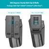 1911 Holster, OWB Belt Clip&Molle Holster Fit 1911 Colt-Elite Force -Kimber-Springfield-RIA-S&W-Ruger-Taurus-Rock Island and Most 1911 5'' No Rail Handguns, Index Finger Release System/Adjustable Cant view 4